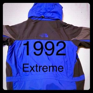 LARGE north face extreme 1992 royal blue & black